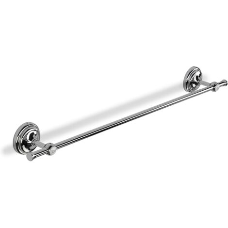 Croydex Flexi-Fix Towel Bar for Bathroom, Chrome, 70cm Length - 1919