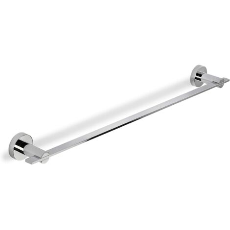 Croydex Flexi-Fix Towel Rail, Chrome, 70cm Length - Metra