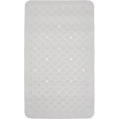 Croydex Hygiene 'N' Clean Anti-Bacterial Slip-Resistant Suction Bath Mat, White