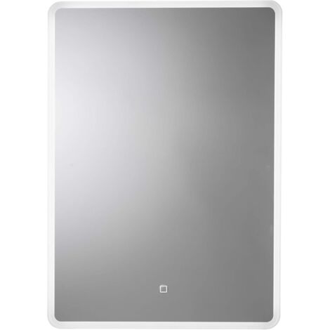 Croydex Illuminated Mirror, Hang 'N' Lock Modern, Touch Power Switch - Chilcombe