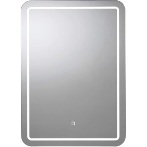 Croydex Illuminated Mirror with Demister, Hang 'N' Lock , 70 x 50cm - Chawston 