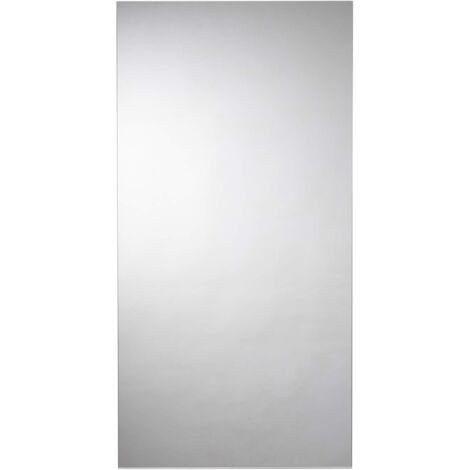 Croydex Kentmere Rectangular Mirror with Hang N Lock Fitting System, Silver, 900 x 450 x 50mm