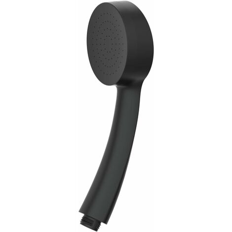 Croydex Presion One Function Shower Head Handset, Matt Black, Pressure Boost
