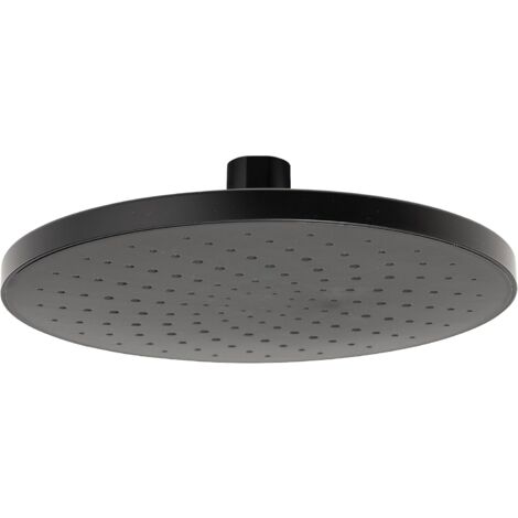 Croydex Presion Pressure Boost One Function Overhead Showerhead, Matte Black