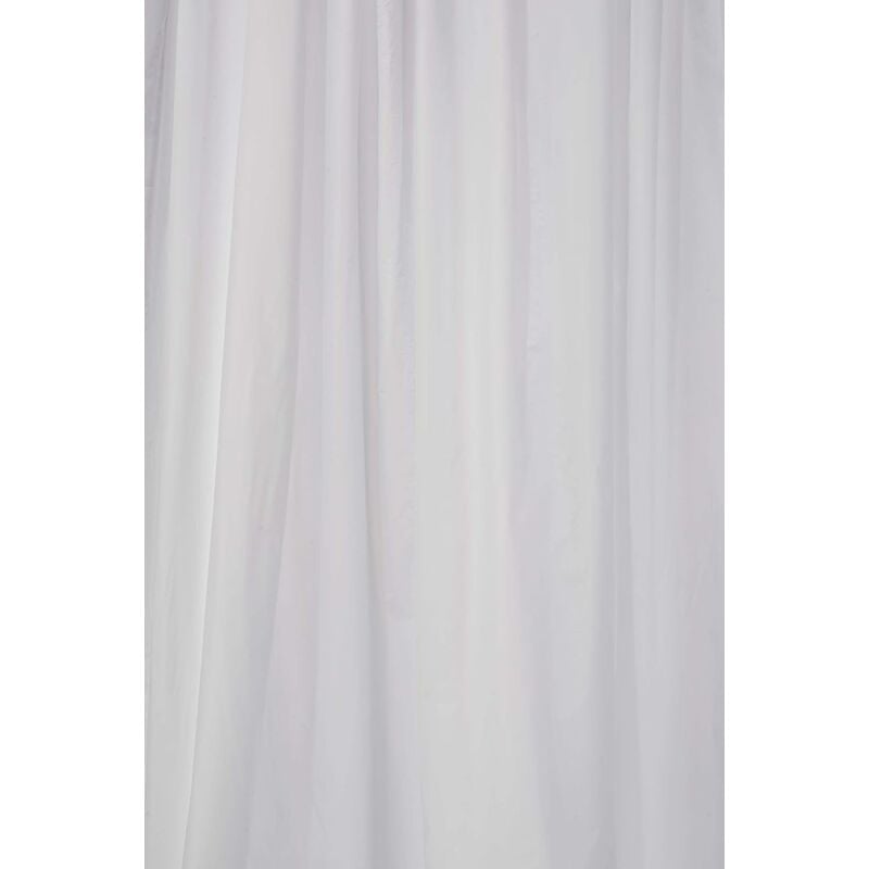 Croydex Plain White PVC Shower Curtain