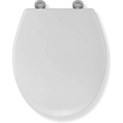 Croydex Round Toilet Seat with Flexi-Fix Anti-Slip in White - Eldon