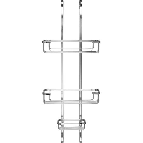 Croydex Rust Free Hook Over Three Tier Basket Shower Caddy Organiser