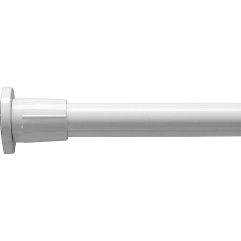 Croydex Self Supporting Shower Cubicle Telescopic Rod - White