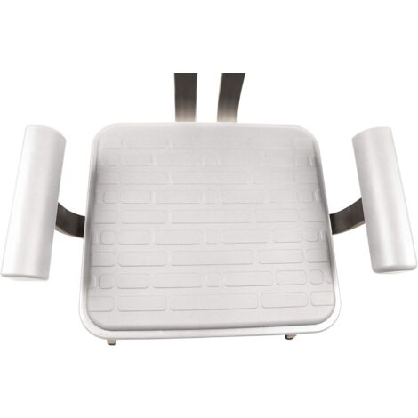 Croydex Shower Bath Chair Replacement Paded Cushion, White - Serenity