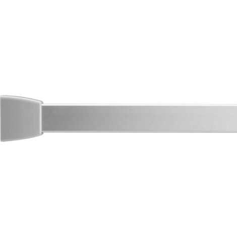 Croydex Slenderline Shower Curtain Rail with Hook Multiple Configurations Silver