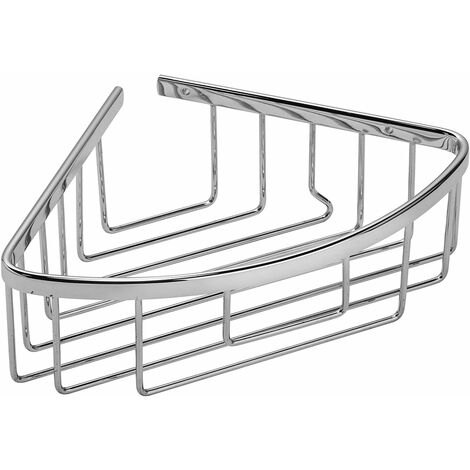 Croydex Slimline Aluminium Corner Shower Caddy Basket Storage Organiser