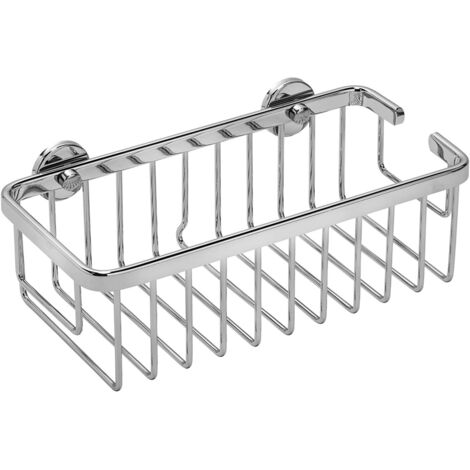 Croydex Slimline Aluminium Cosmetic Shower Caddy Basket Bathroom Organiser