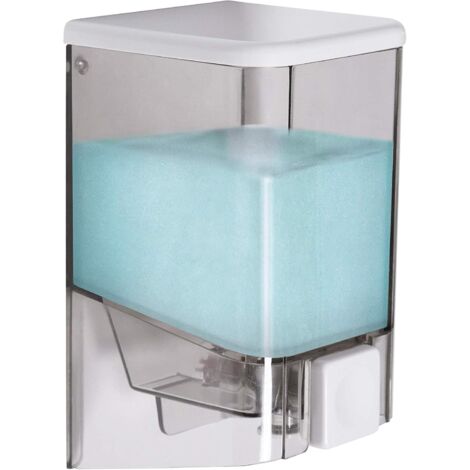 Croydex Soap Dispenser Wall Mounted Liquid Bathroom Hand Soap Shower Gel, 1L
