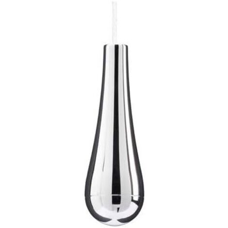 Croydex Teardrop Bathroom Light Pull Cord Handle in Chrome 1m Long Cord