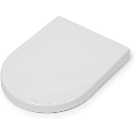Croydex Telese Polyprop Stick N Lock D-Shape Seat White
