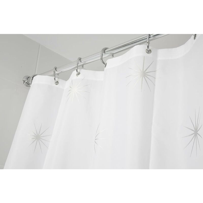 Stellar Textile Shower Curtain - Croydex