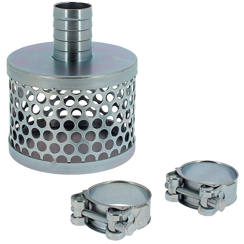 Huggy Tuyaux - Crépine pour tuyau d'aspiration 50 mm + 2 colliers de serrage