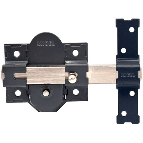 Crr08 86b/50 mm Serratura con rivestimento verniciato grigio con chiavi uguali