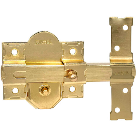 Crr10 86b/50 mm Serratura con rivestimento in ottone satinato