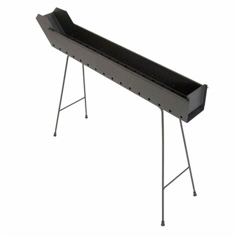 Cuoci Arrosticini A Carbone 160 Cm Con Barbecue Canalina Arrosticini In  Acciaio