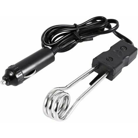 CRUEL Calentador de agua eléctrico portátil de ahorro de energía Calentador sumergible instantáneo Viaje Camping Picnic Coche Herramienta de agua hervida para 12V / 24V (12V)
