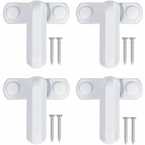 CRUEL Lot de 4 Serrure de Fenêtre en Alliage D'aluminium Loquets Bloque pour Portes Placards Fenêtres avec VisPETITES ECREVISSES