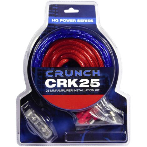 Crunch CRK25 Set de connexion pour ampli HiFi auto 25 mm² R802101