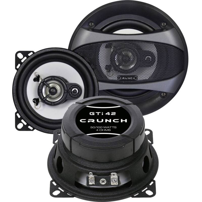 Crunch - GTI-42 Haut-parleur triaxial 3 voies à encastrer 100 w Contenu: 1 paire(s) S485321