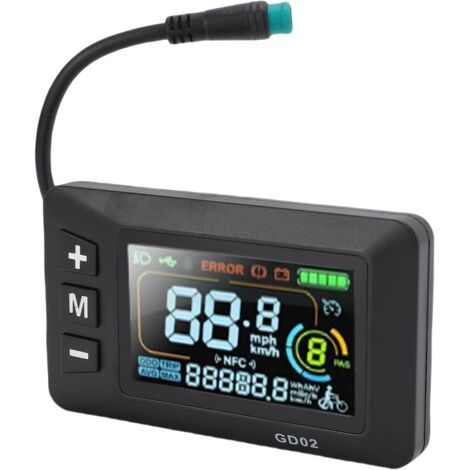 Cruscotto con schermo LCD per scooter elettrico, esperienza di guida migliorata, display a colori vivaci, compatibilità versatile con cavo antipioggia a 5 conduttori