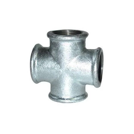 Cruz 90° hembra 12x17 galvanizada