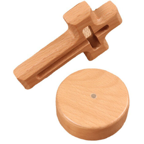 Cruz decorativa de madera para el hogar/iglesia  Diseño de cruz magnética  Base de madera de haya natural  Artesanía fina  Símbolo de fe y bendición