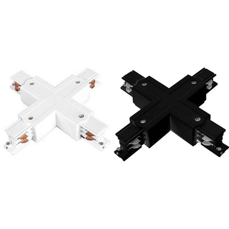 

Cruz en X para la conexión ferroviaria trifásica | Color del soporte: Blanco