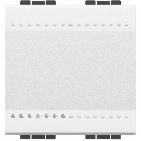 Cruzamiento Livinglight 16A borne a tornillo 2 módulos Blanco N4004M2N