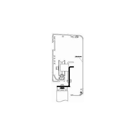 CRVALHHN23 Carter Frontale Euras C0 L 2300 Mm DITEC ENTREMATIC CRVALHHN23 Per Porta Automatica