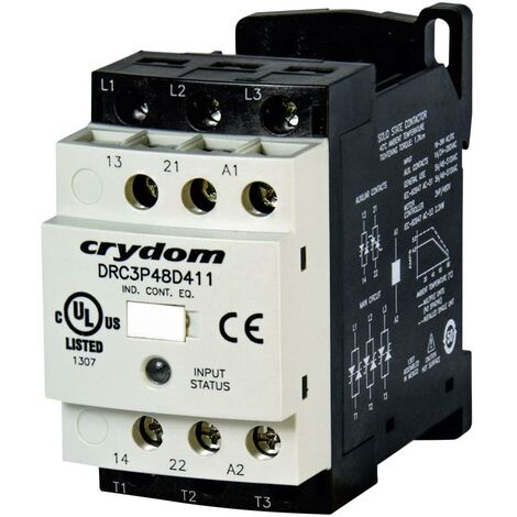 Crydom DRC3P48D400R Contacteur moteur 24 V/DC, 24 V/AC 4.8 A 1 pc(s)