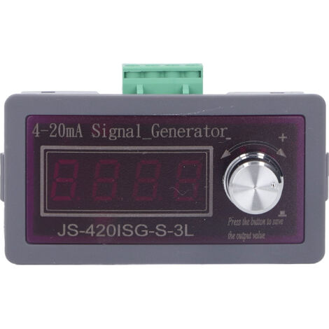 Cryfokt Générateur de Signaux, Affichage LED Transparent ABS, Générateur de Signal 4-20 MA, Calibrage de l'Affichage de l'amplificateur pour le Réglage des Vannes pour le Débogage du Panneau.