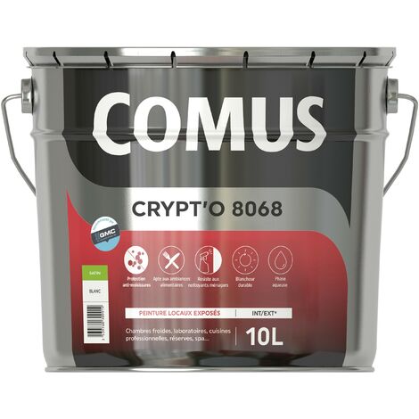 CRYPT'O 8068 10L - Peinture de finition pour locaux exposés en phase aqueuse - COMUS