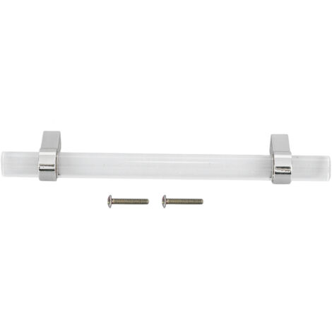 Crystal Acrylic Handle Modern Transparent Drawer Pull Handle for Closets Bookcases Shoe Cabinet Hole Spacing 96 Silver
