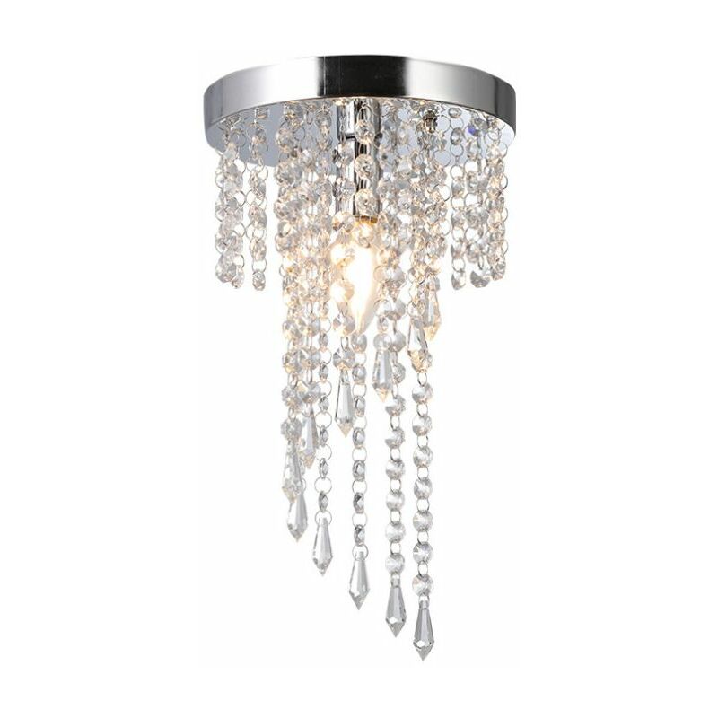 Crystal Ceiling Light, Contemporary Style Crystal Pendant Light, Elegant Design, Fine Crystal Ceiling Light, Suitable For Kitchen, Hallway, Living