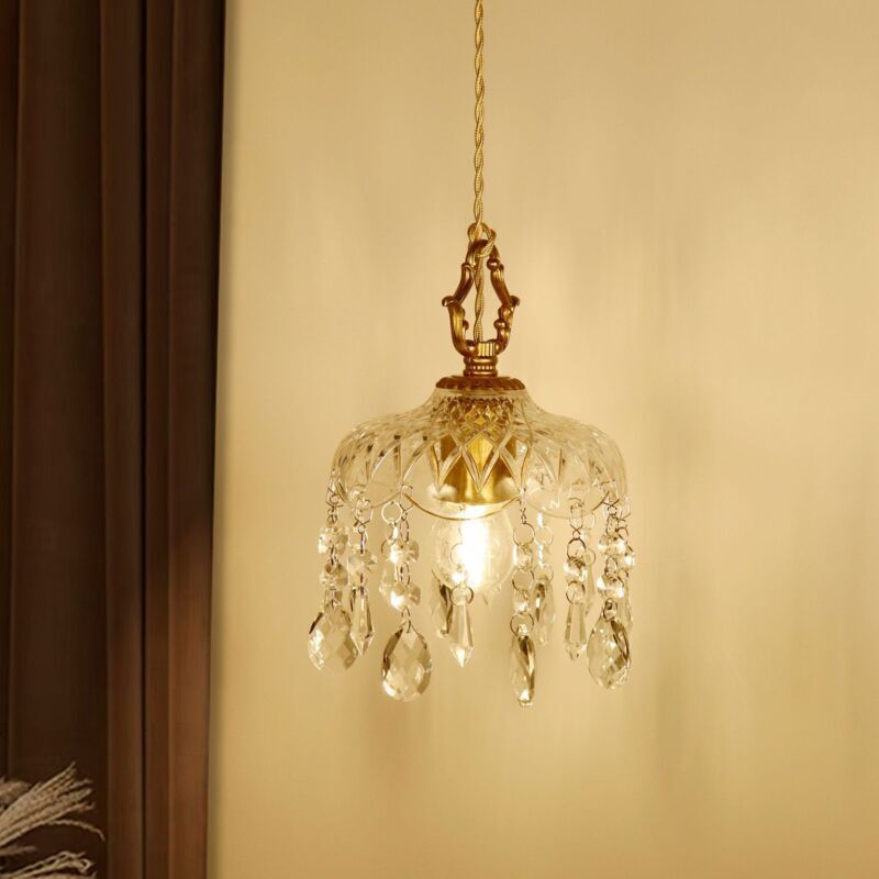 Image of Crystal chandelier made entirely of copper,&hellip;
