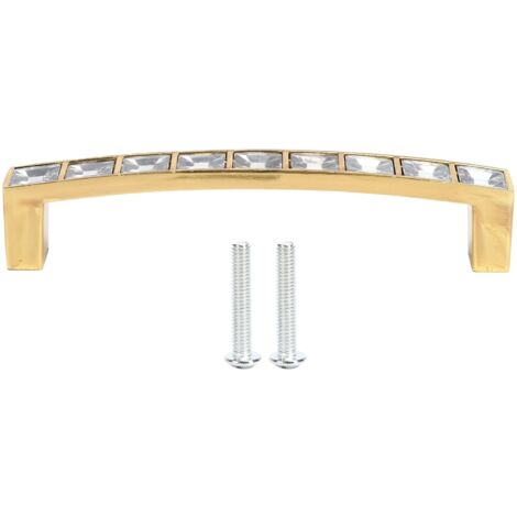 Crystal Pull Modern Cabinet Handle Double Hole Handle for Closet Drawer Cupboard Door