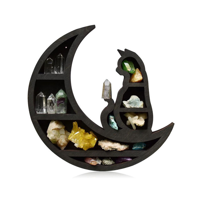 Crystal Rack Table Standing Rustic Display Shelf