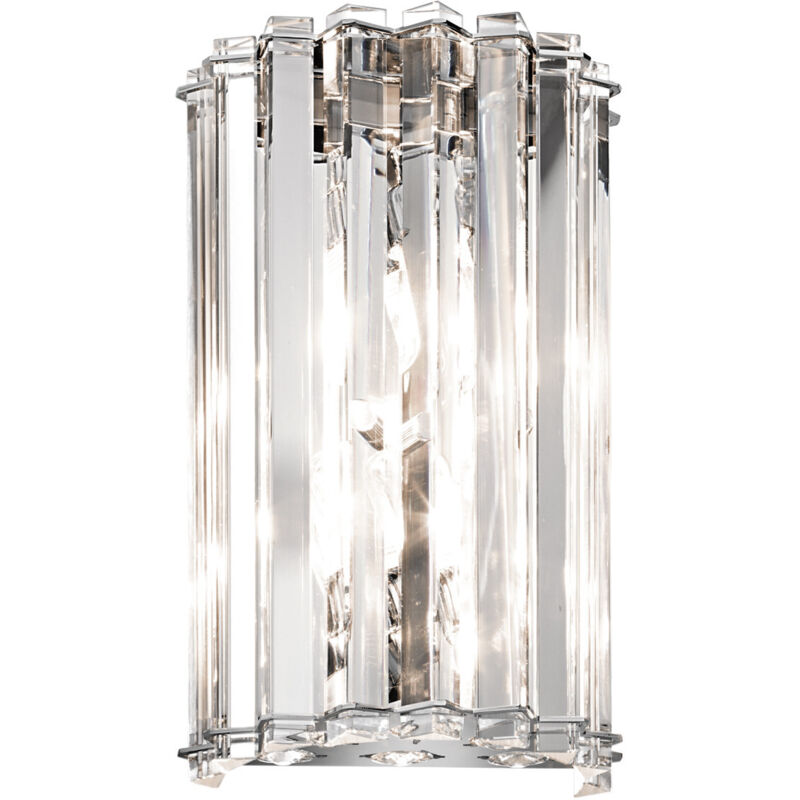 Elstead - Crystal Skye - 2 Licht Innenwandleuchte Chrom, Kristall, G9