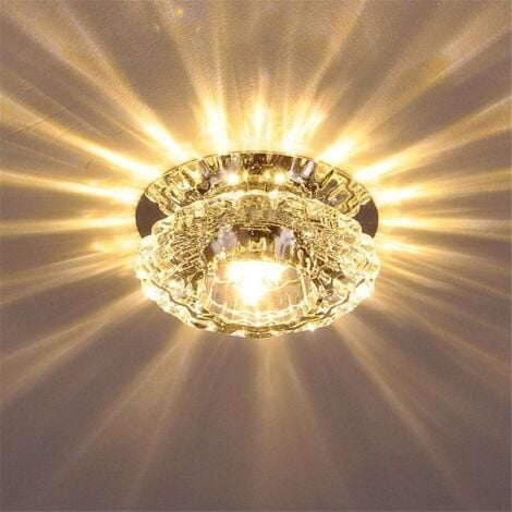 Crystal Spotlight Modern Ceiling Light Led Down Light For Aisle Entrance Hall Warm White