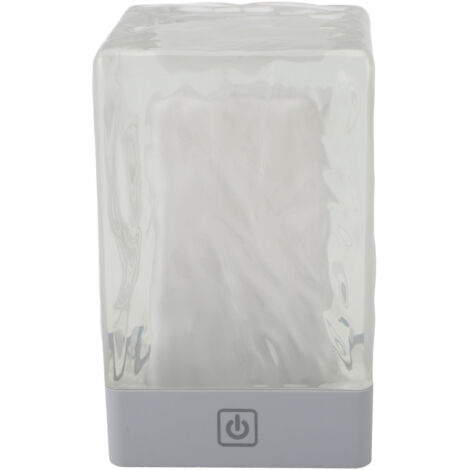 Crystal Table Lamp LED Night Light 3 Level Brightness Touch Control Rechargeable Cordless Bedside Lamp for Living Room Bedroom Warm Light