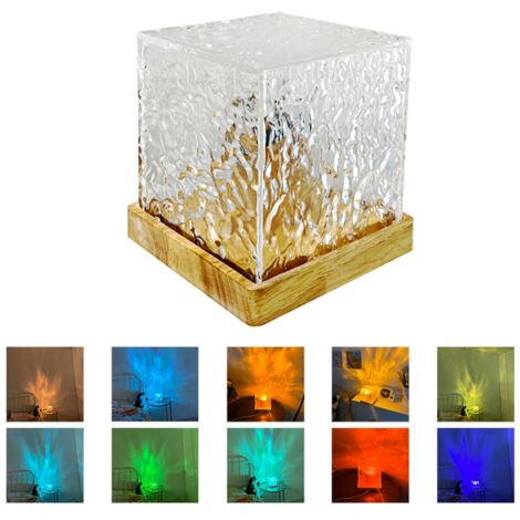 Crystal Touch Schreibtischlampe aus weißem Acryl mit Fernbedienung – 14 cm, 656 g