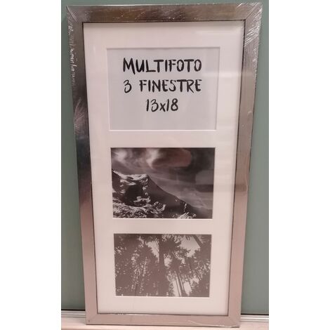 CS - MULTIFOTO A 3 FINESTRE MOD. PARIS BRONZO CM25x50