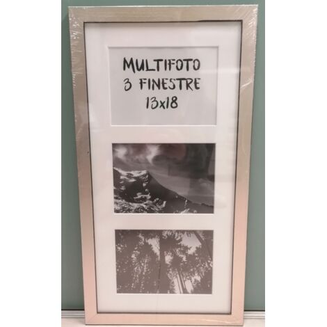 CS - MULTIFOTO A 3 FINESTRE MOD. PARIS CHAMPAGNE CM25x50