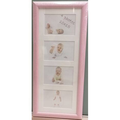 CS - MULTIFOTO A 4 FINESTRE MOD.  JUNIORNIZZA ROSA CM 20x50