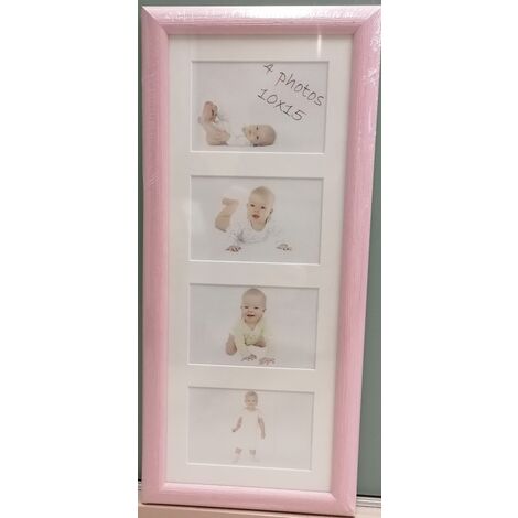 CS - MULTIFOTO A 4 FINESTRE MOD.  JUNIORNIZZA ROSA CM 20x50